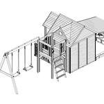 Deposit - Jolly Shack Cubby House with Slide ($2599)