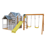 Jolly Shack Cubby House with Swing Set