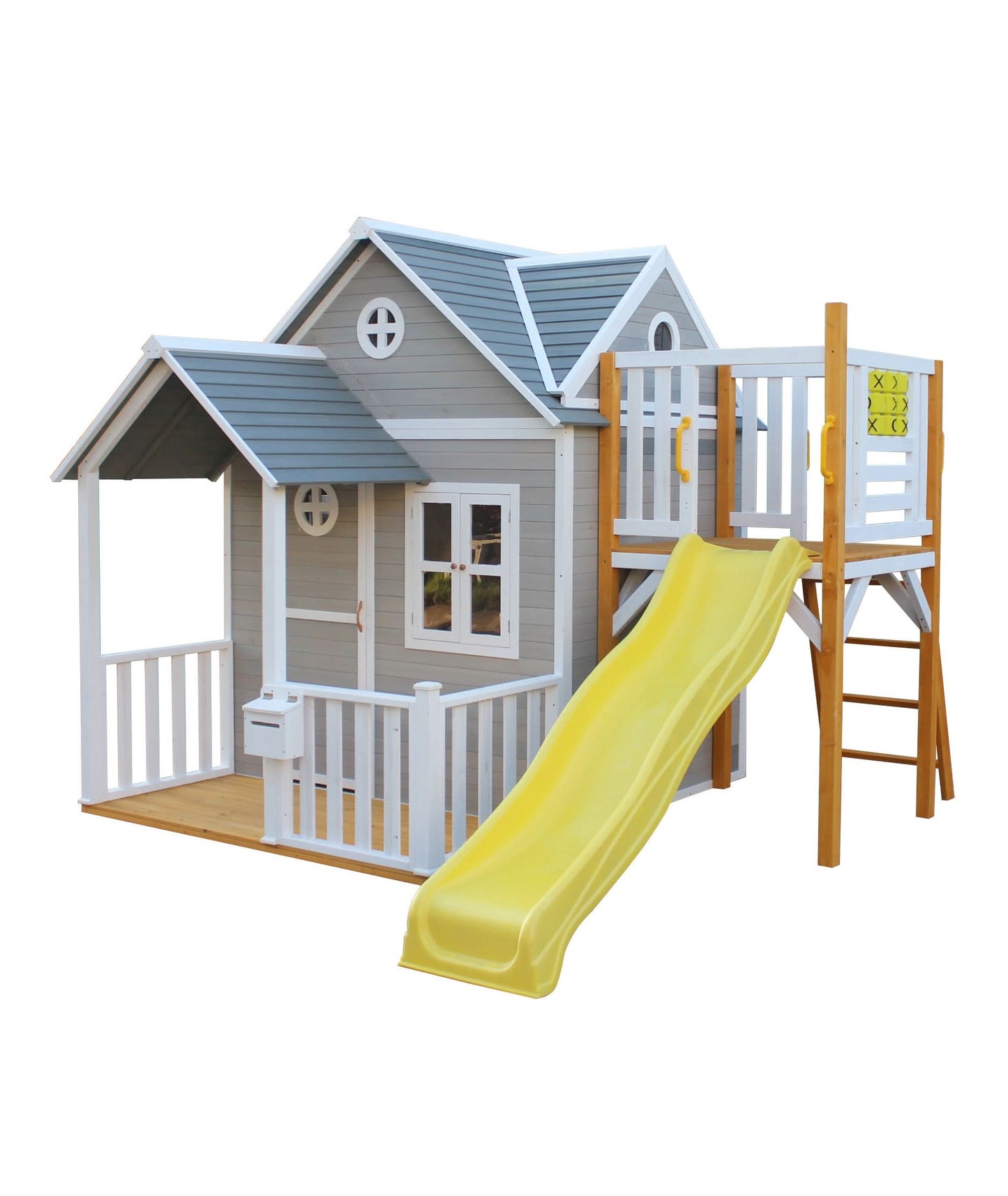 Jolly Shack Cubby House with Mud Kitchen & Swing Set