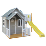 Jolly Shack Cubby House with Slide, Mud Kitchen & Swing Set - PREORDER