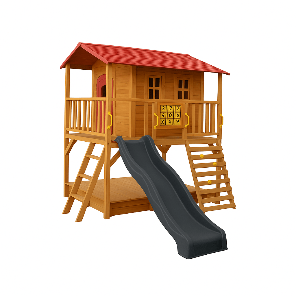 Sweet Shack Cubby House with Sandbox with Cover