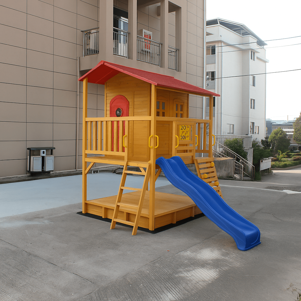 Sweet Shack Cubby House with Sandbox with Cover