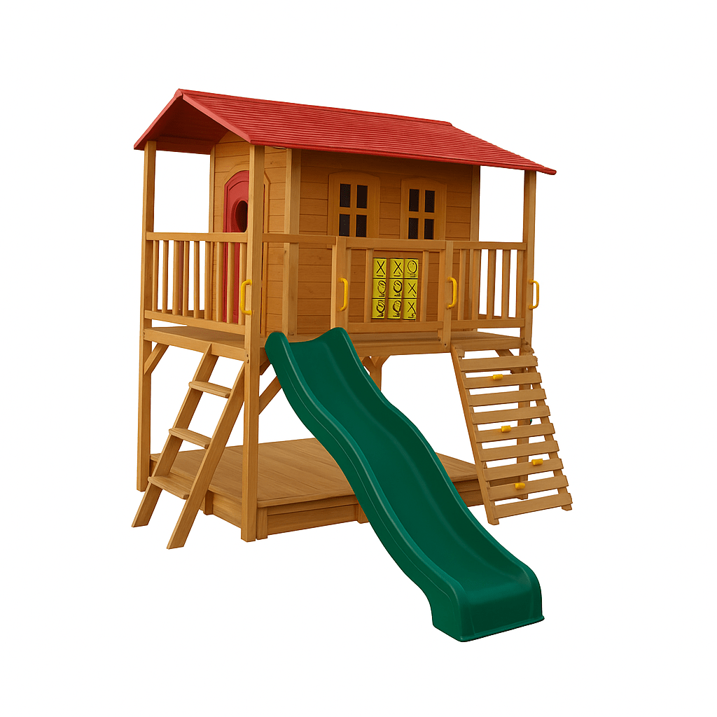 Sweet Shack Cubby House with Sandbox with Cover