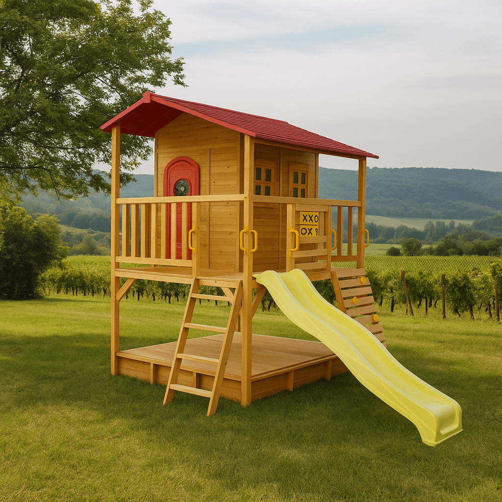 Sweet Shack Cubby House with Sandbox with Cover