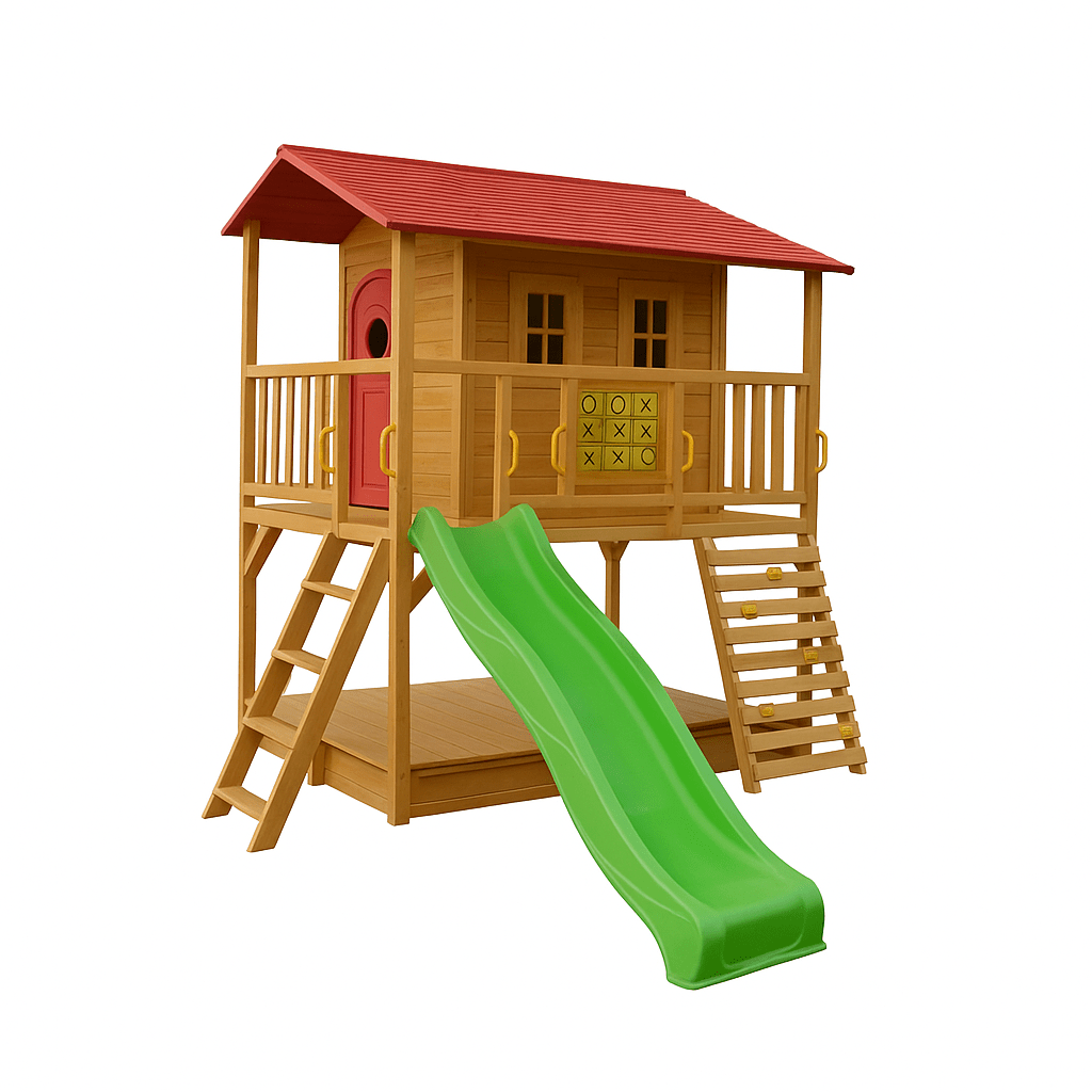 Sweet Shack Cubby House with Sandbox with Cover
