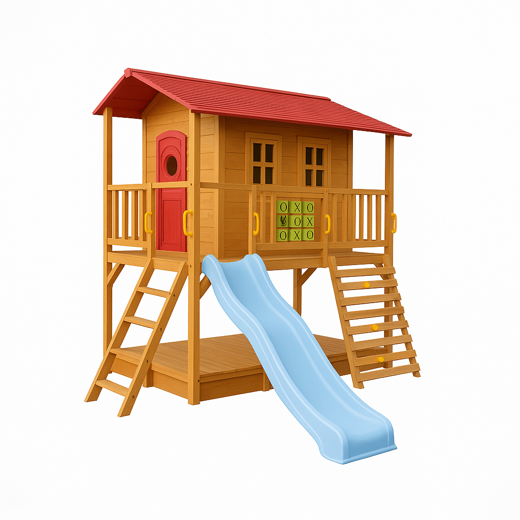 Sweet Shack Cubby House with Sandbox with Cover
