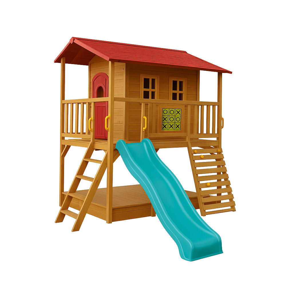 Sweet Shack Cubby House with Sandbox with Cover