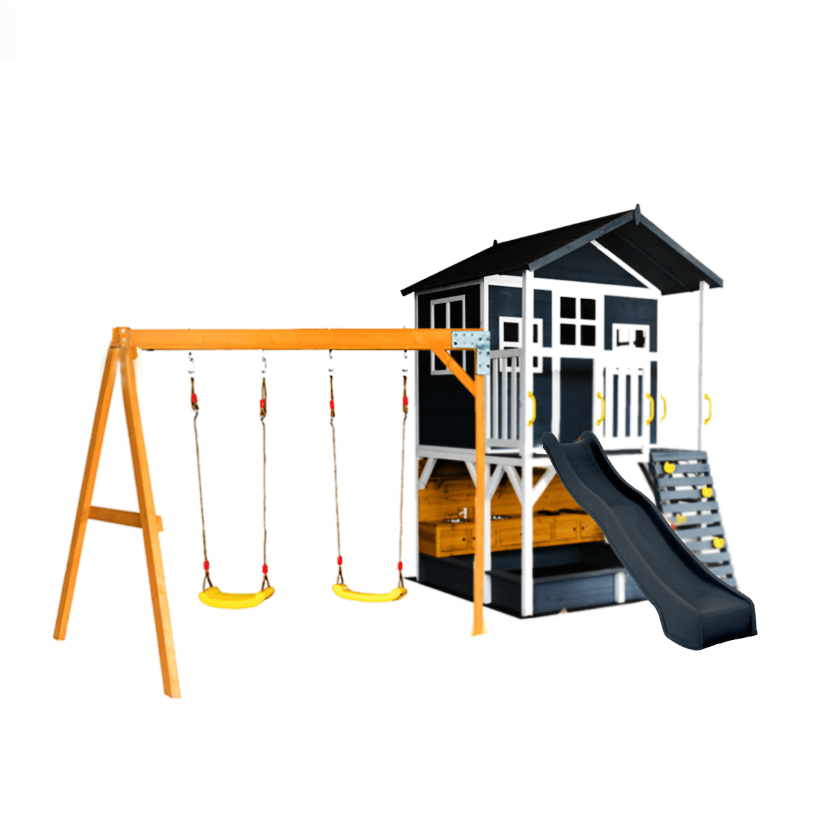 Caboodle Shack with Mud Kitchen & Swing Set