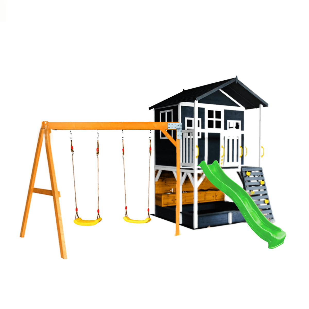 Caboodle Shack with Mud Kitchen & Swing Set