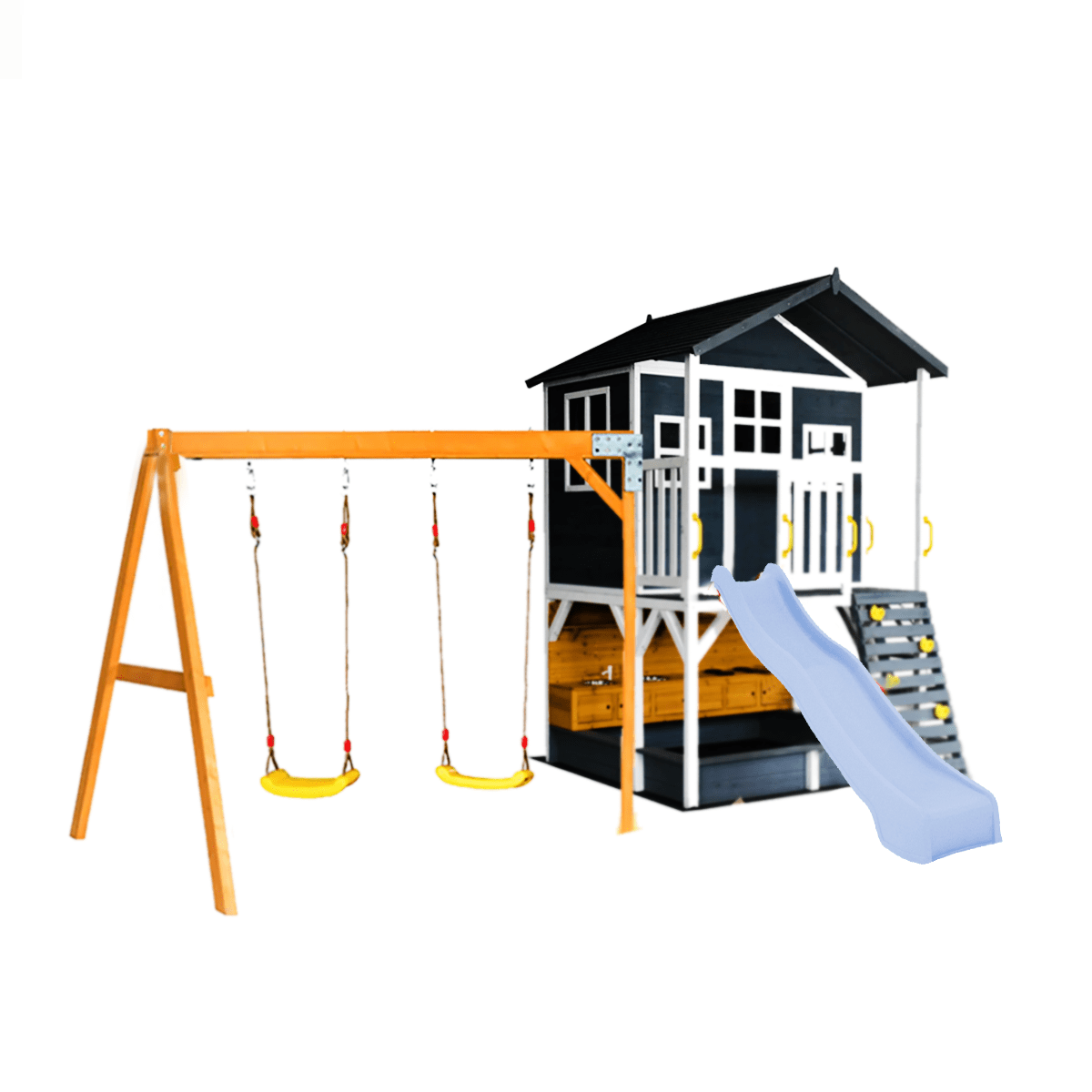 Caboodle Shack with Mud Kitchen & Swing Set