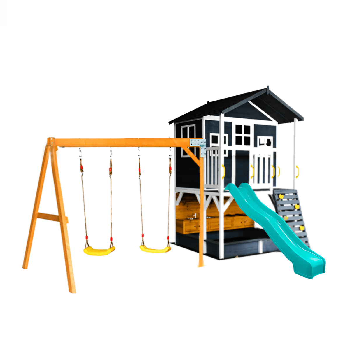 Caboodle Shack with Mud Kitchen & Swing Set