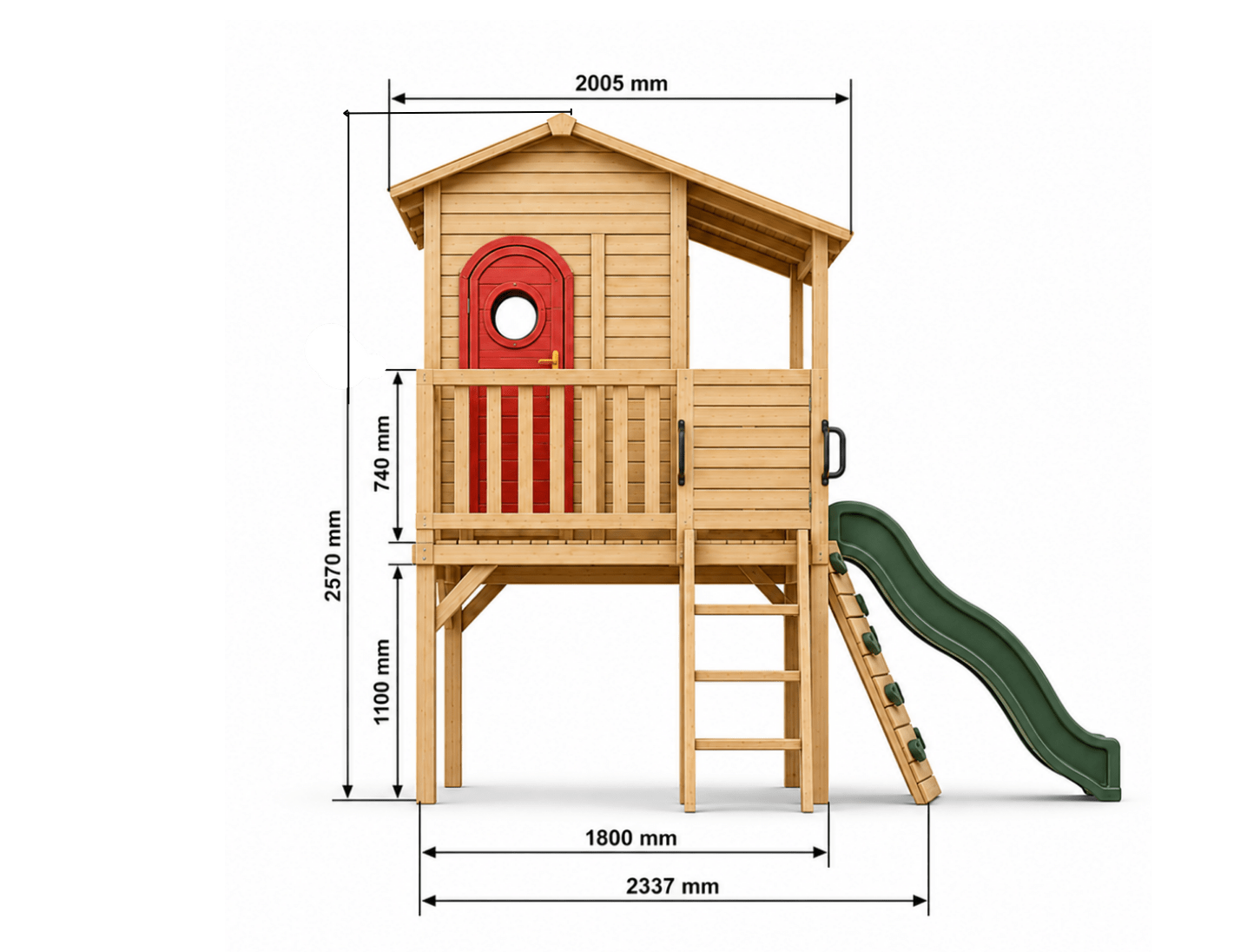 Sweet Shack with Swing Set