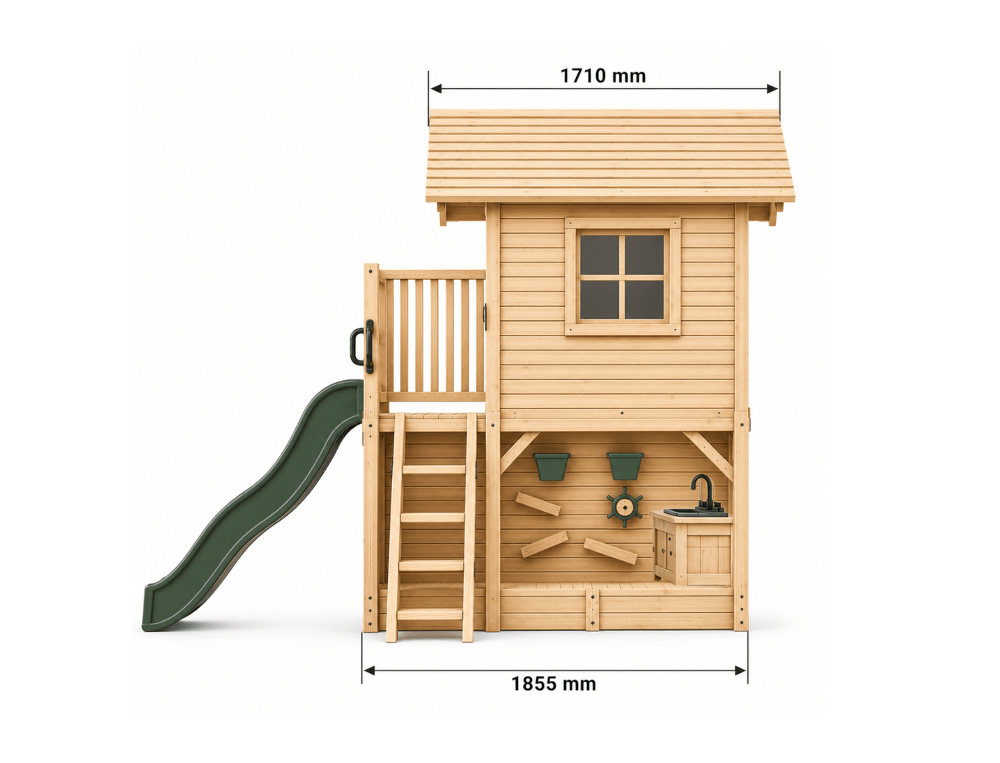 Inspiration Shack with Mud Kitchen & Activity Zone