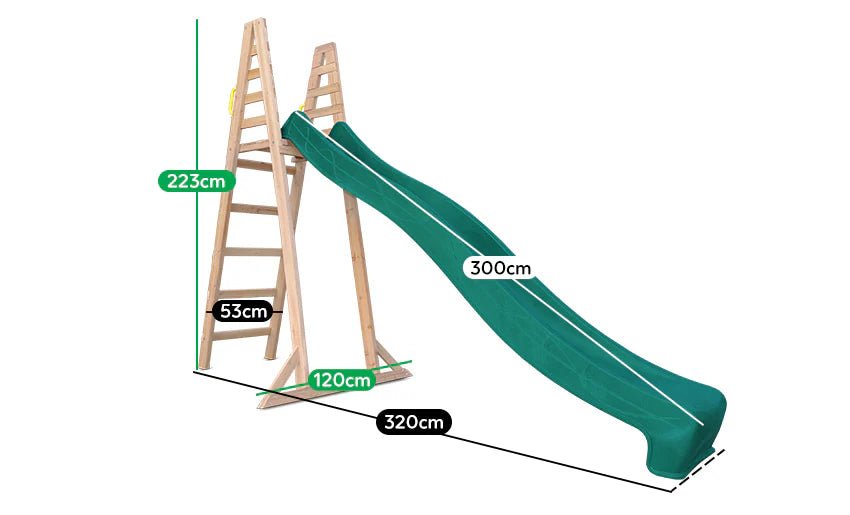 Lifespan Kids Jumbo 3m Climb & Green Slide