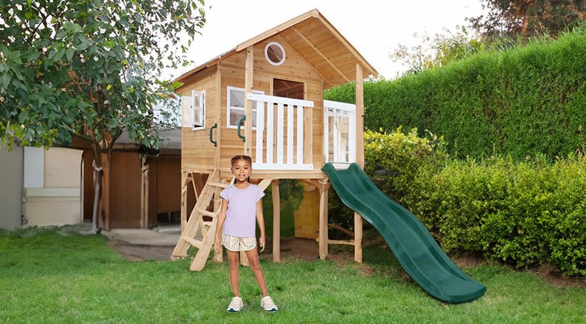 Lifespan Kids Archie Elevated Cubby House with Slide