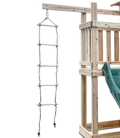 Kingston Cubby House, Monkey Bars & Swing Set with 2.2m Slide (All Colour Variants)