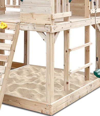 Kingston Cubby House, Monkey Bars & Swing Set with 2.2m Slide (All Colour Variants)