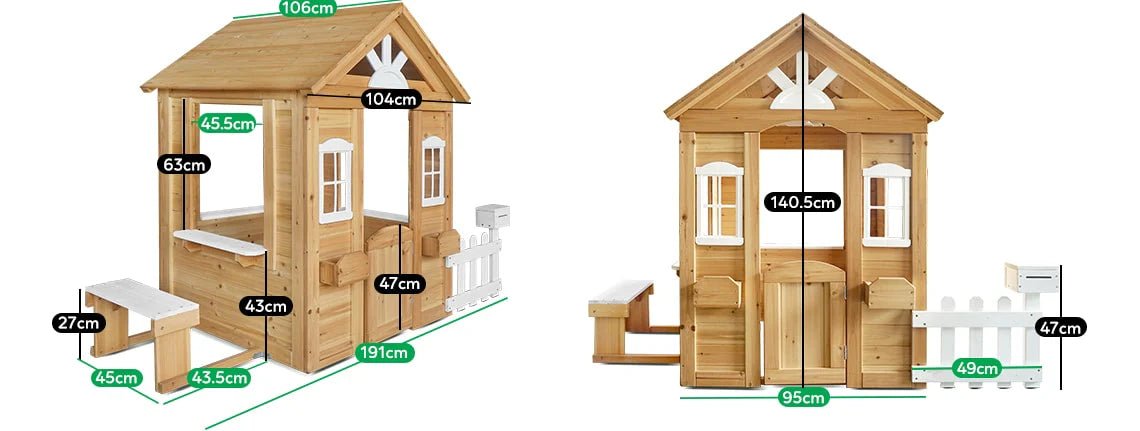 Lifespan Kids Teddy Cubby House in Natural Timber (V2) with Floor