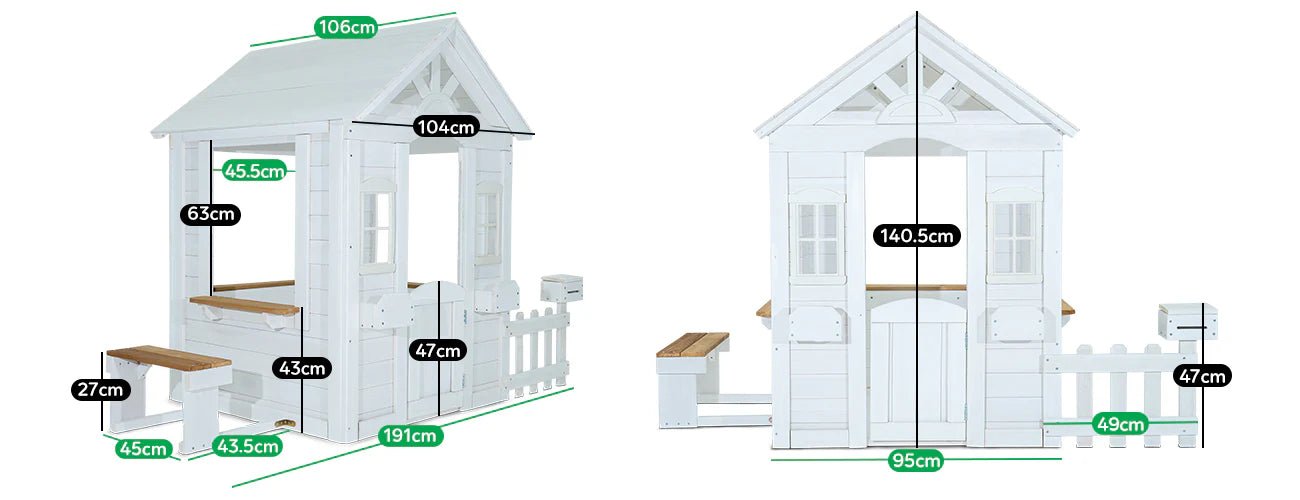 Lifespan Kids Teddy V2 Cubby House White