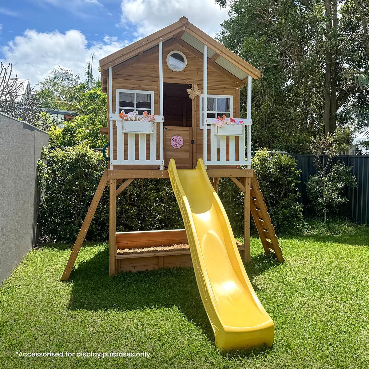 Lifespan Kids Winchester Cubby House with 1.45m Elevation Platform and 3m Slide