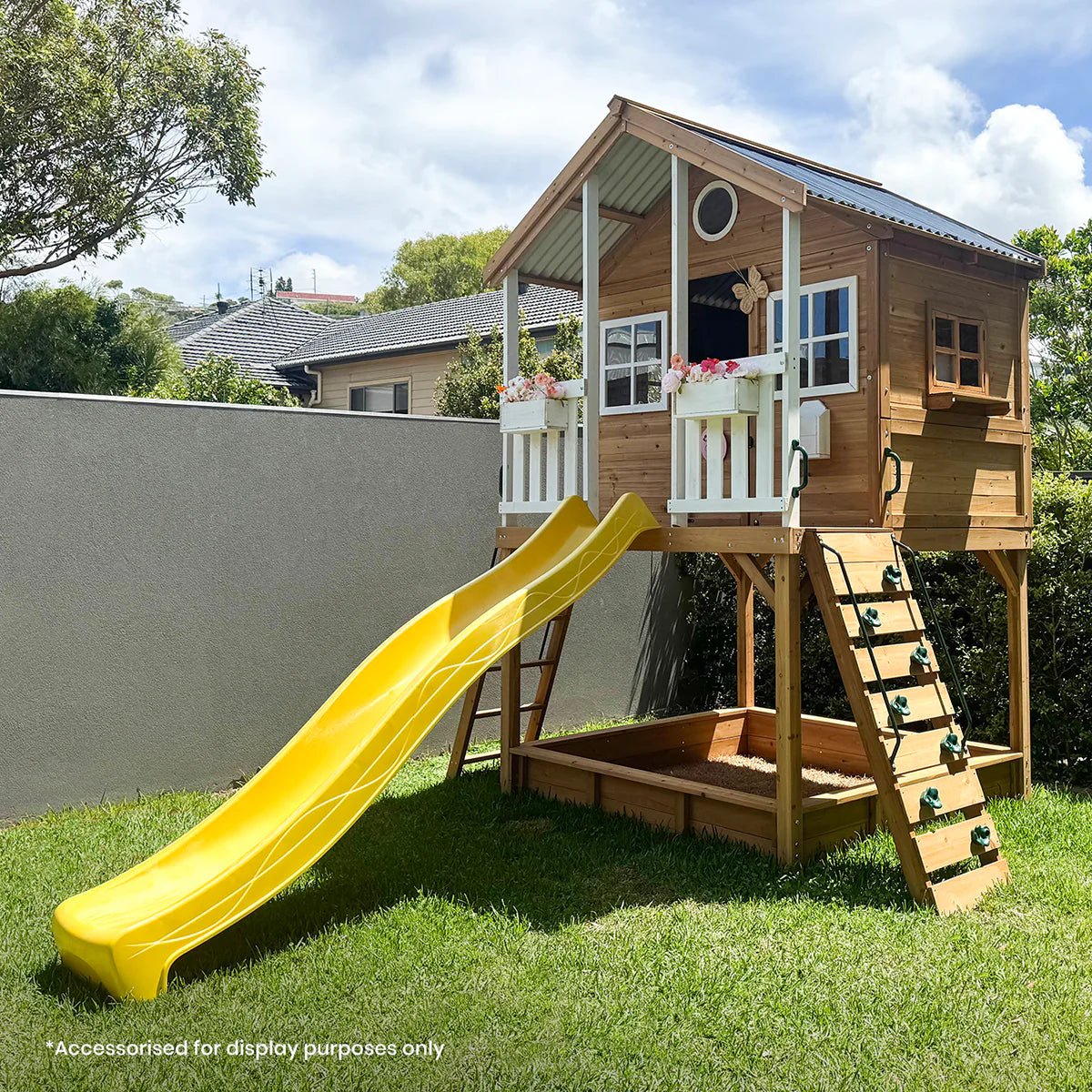 Lifespan Kids Winchester Cubby House with 1.45m Elevation Platform and 3m Slide