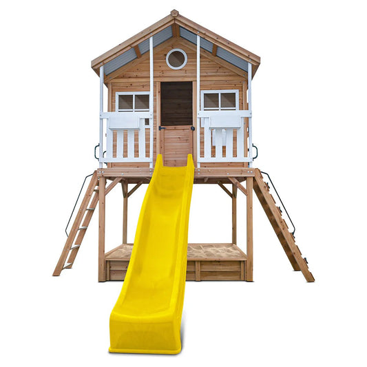 Lifespan Kids Winchester Cubby House with 1.45m Elevation Platform and 3m Slide