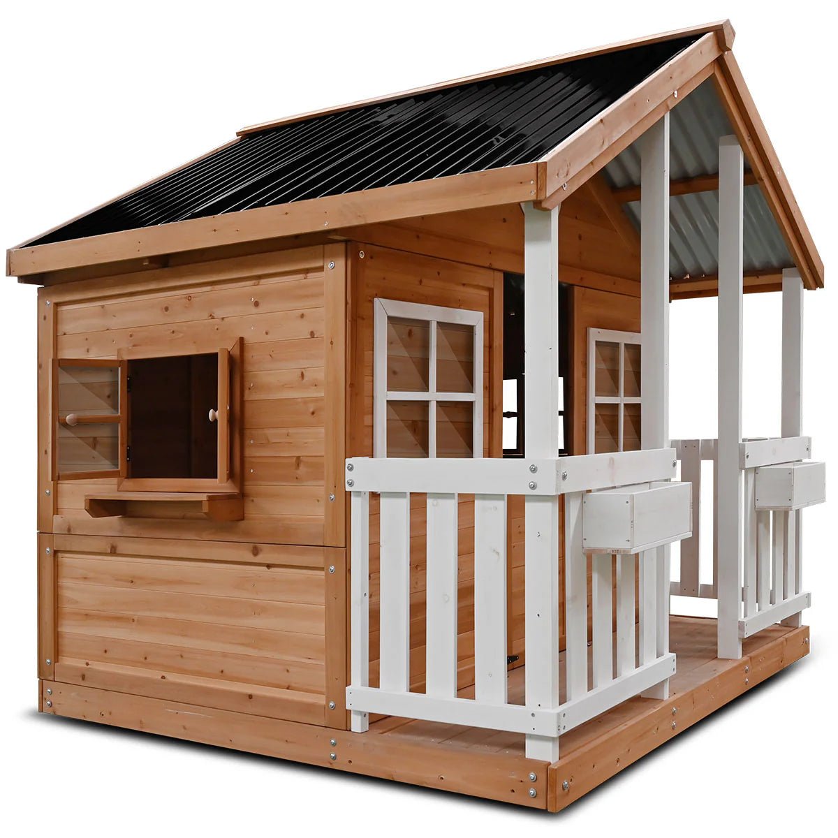 Lifespan Kids Winchester Cubby House with 1.45m Elevation Platform and 3m Slide