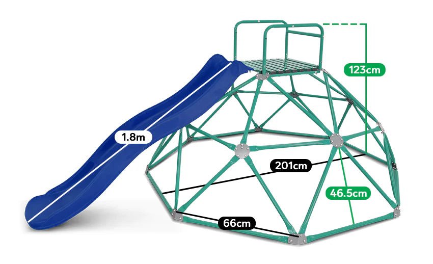 Lifespan Kids Summit 2.0m Dome Climber + 1.8m Slide