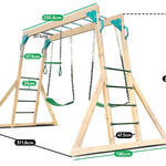 Lifespan Kids Daintree 2-in-1 Monkey Bars & Swing Set