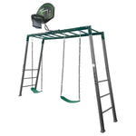 Lifespan Kids Stanley Heavy Duty Monkey Bars with Anchor Kit and Basketball Ring