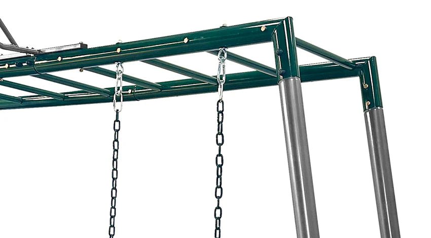 Lifespan Kids Stanley Heavy Duty Monkey Bars with Anchor Kit and Basketball Ring