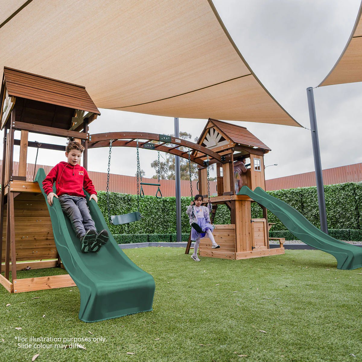 Armadale Swing Set & Playground with Two 2.2m Slide
