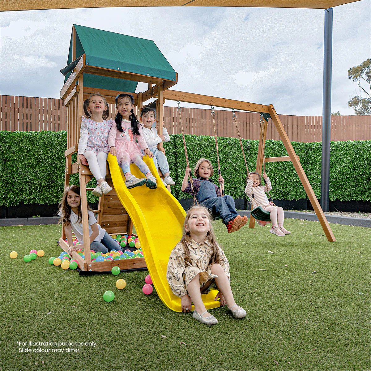 Lifespan Kids Greenvale Play Centre with 1.8m Slide
