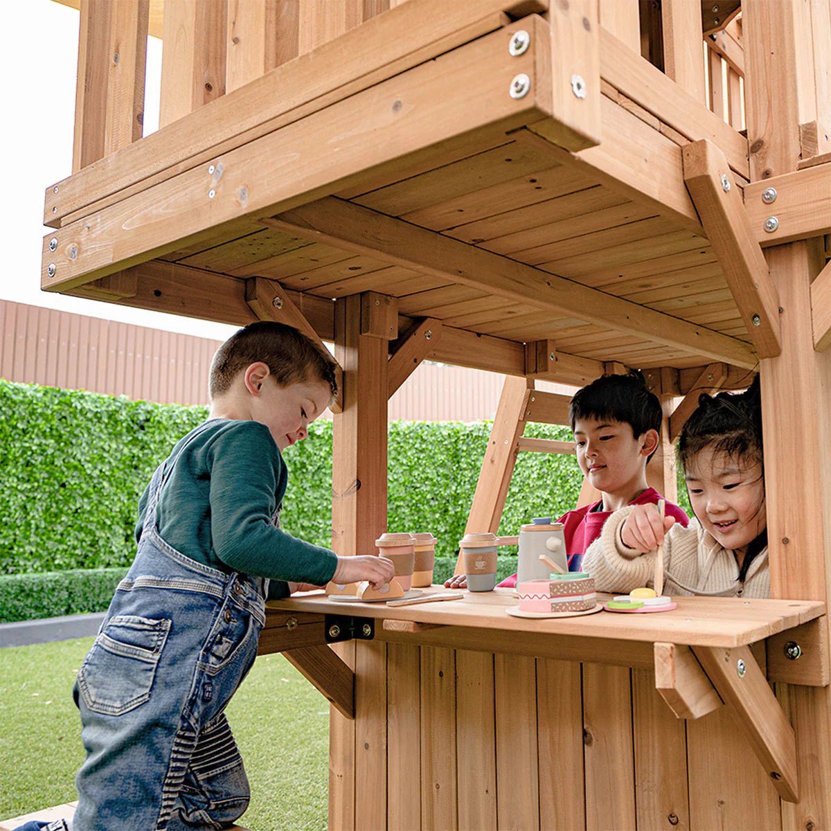 Lifespan Kids Kensington Swing Set, Monkey Bars & Play Centre with 2.2m Slide