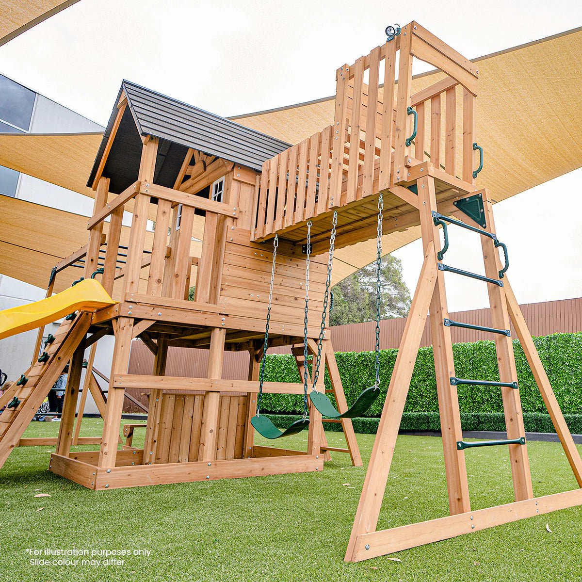 Lifespan Kids Kensington Swing Set, Monkey Bars & Play Centre with 2.2m Slide