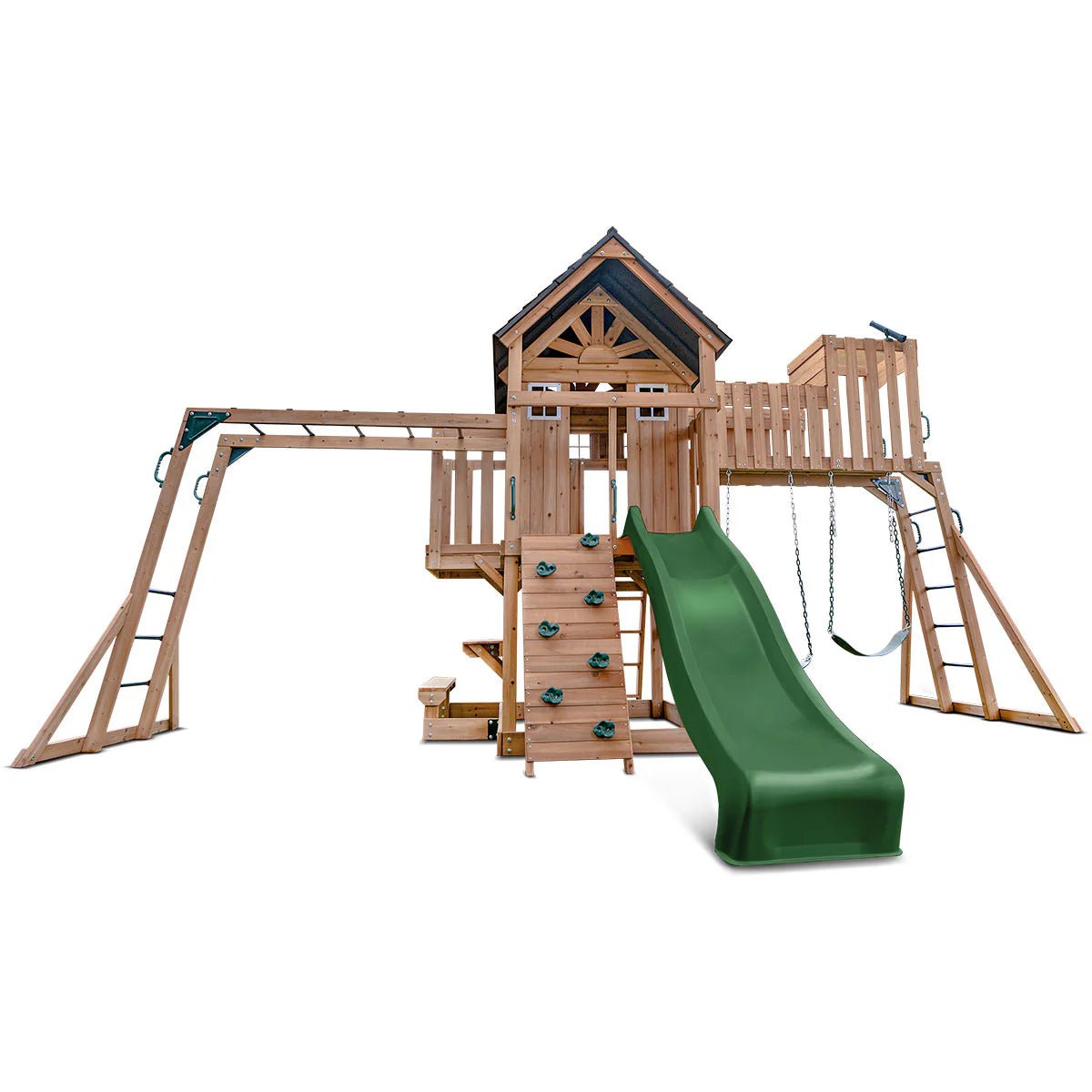 Lifespan Kids Kensington Swing Set, Monkey Bars & Play Centre with 2.2m Slide