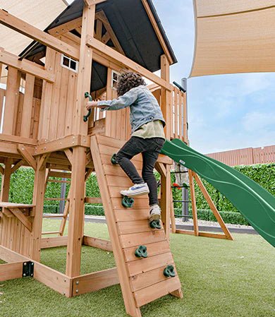 Lifespan Kids Kensington Swing Set, Monkey Bars & Play Centre with 2.2m Slide