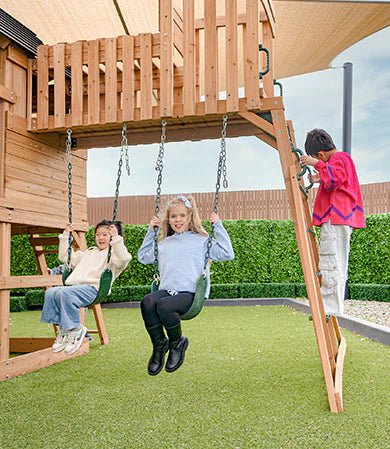 Lifespan Kids Kensington Swing Set, Monkey Bars & Play Centre with 2.2m Slide