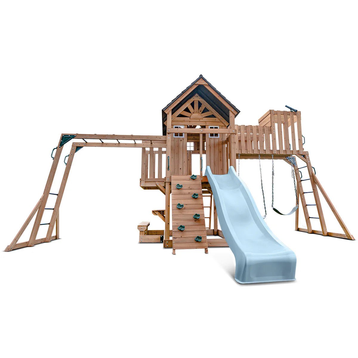 Lifespan Kids Kensington Swing Set, Monkey Bars & Play Centre with 2.2m Slide