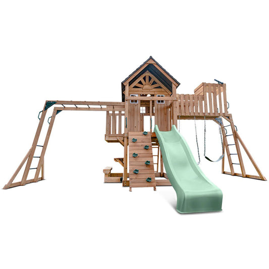 Lifespan Kids Kensington Swing Set, Monkey Bars & Play Centre with 2.2m Slide