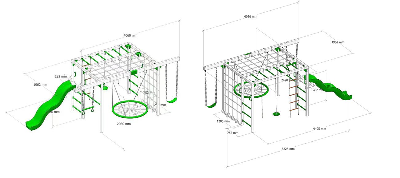 Lifespan Kids Orangutan Climbing Cube Jungle Gym Play Centre + Yellow Slide