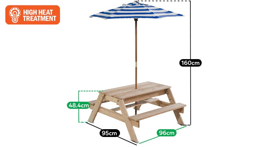 Lifespan Kids Sunrise Sand & Water Table with Umbrella