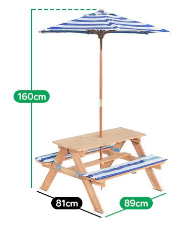 Lifespan Kids Sunset Picnic Table with Umbrella