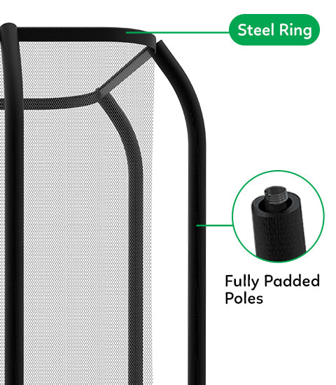 Lifespan Kids 12ft x 8ft HyperJump Rectangle Spring Trampoline