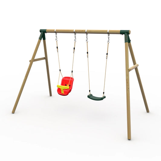 Plum® Marmoset Wooden Swing Set