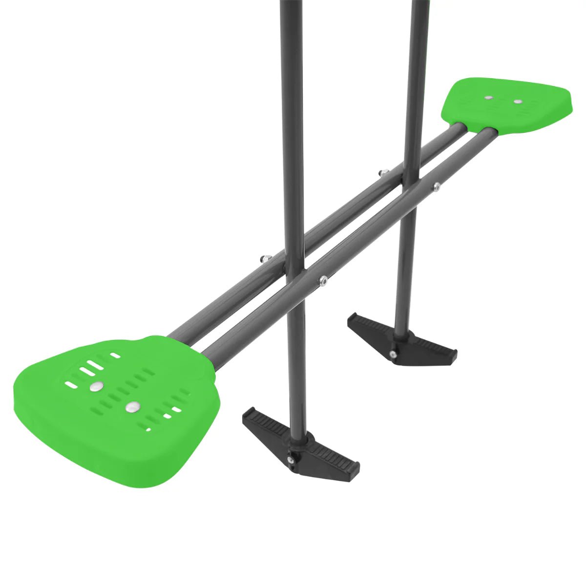 Lifespan Kids Hurley 2 Metal Swing Set with Slippery Slide