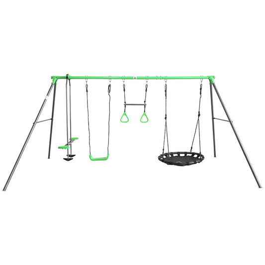 Lifespan Kids Lynx Station Swing Set with Slippery Slide