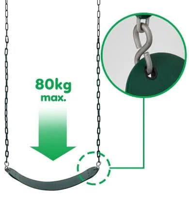 Wesley Double Swing With Trapeze