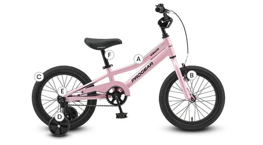 Progear DuraLite Kids Bike 16 - Baby Pink