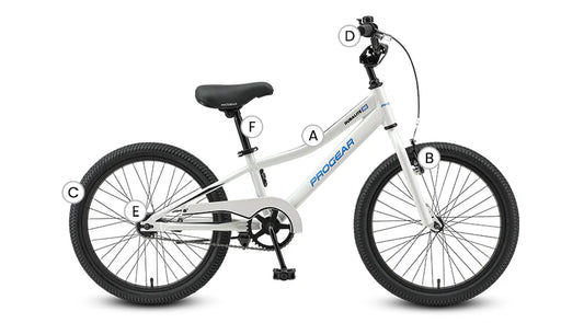Progear DuraLite Kids Bike 20 - Pearl White